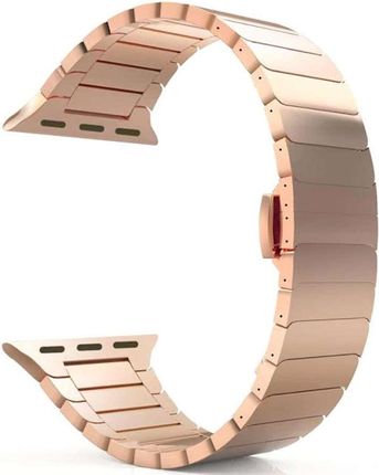 Bransoleta Alogy Stainless Steel do Apple Watch 42/44mm Różowe Złoto (43833)