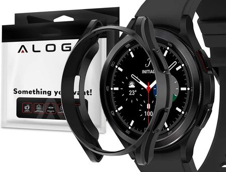 Etui silikonowe Alogy case do Samsung Galaxy Watch 4 Classic 42mm Czarne (45775)