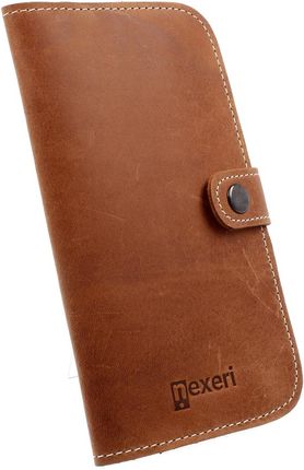 Etui portfel skórzany Nexeri Wallet Leather XXL SAMSUNG GALAXY A70/A71/P SMART PRO/NOTE 8T/NOTE 8 PRO/NOTE 9/NOTE 10+ brązowe (139050)