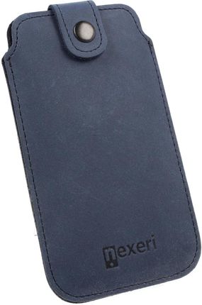 Etui Wsuwka skórzana Nexeri Leather Pocket XXL SAMSUNG GALAXY A10 / M21 / S20+ / IPHONE 8+ PLUS granatowe (139052)