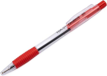 Taurus 50 Sztuk Długopis Automatyczny Tda-01 Czerwony
