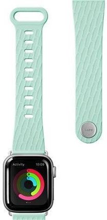 LAUT ACTIVE 2.0, Sport Watch Strap for Apple Watch, 42/44mm, Ergonomic fit, Easy lock, Mint, Sport Polymer Material, Metal Butto (49045)