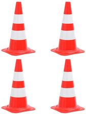 Zdjęcie vidaXL Odblaskowe Pachołki Drogowe 4 Szt. Czerwono-Białe 50 Cm - Gdańsk