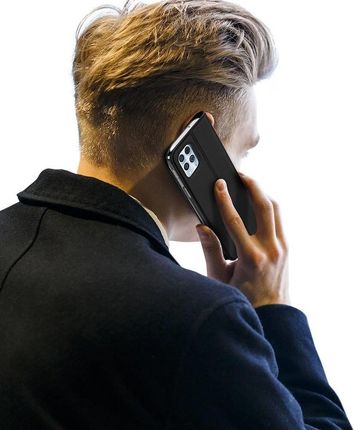 Dux Ducis Skin Pro kabura etui pokrowiec z klapką Motorola Moto G100 / Edge S czarny (98614) - zdjęcie 5