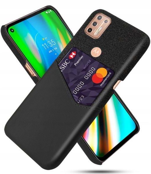 Etui z kieszonką na kartę do Motorola G9 Plus czar (11235250368) - Etui