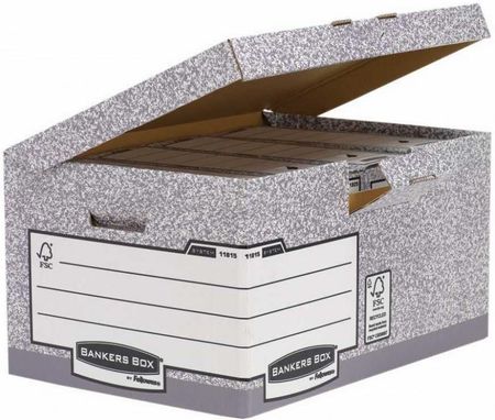 Pudło archiwizacyjne Fellowes Bankers Box System, uchylna klapa, 10 sztuk, 11815