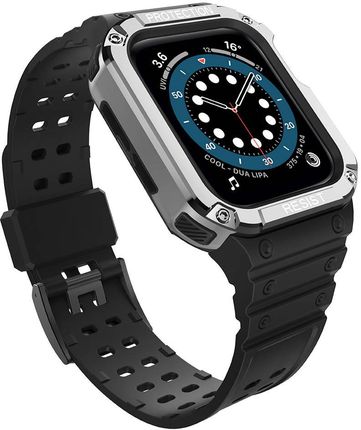 Protect Strap Apple iWatch 2/3/4/5/6/SE/7 38/40 Silver/Black (111806)