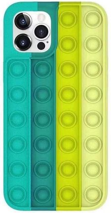 Etui IPHONE 11 PRO MAX Bąbelkowe Elastyczne Push Bubble Case zielono-żółte (129190)