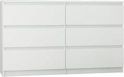 Zdjęcie Nowoczesna Komoda 140Cm Szafka 6 Szuflad Biała Pl P1277885512 - Bartoszyce