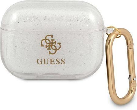 Guess GUAPUCG4GT AirPods Pro cover Transparent Glitter Collection (148080)