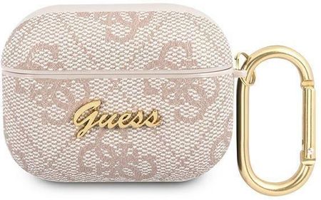 Guess GUAP4GSMP AirPods Pro cover różowy/pink 4G Script Metal Collection (148226)