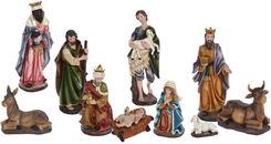 Vilde Szopka Figurki Do Szopki Bożonarodzeniowej Figury Kolorowe Zestaw Komplet 10 Elementów Xl 40 Cm 9490418 - Szopki i stroiki