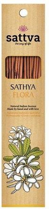 Sattva Natural Indian Incense Naturalne Indyjskie Kadzidełko Sathya Flora 15Szt 9466985