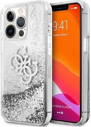 Guess GUHCP13LLG4GSI iPhone 13 Pro / 13 6,1" srebrny/silver hardcase 4G Big Liquid Glitter (1576605)