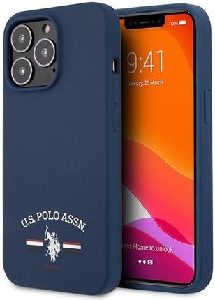 US Polo USHCP13LSFGV iPhone 13 Pro / 13 6,1" granatowy/navy Silicone Collection (1577163)
