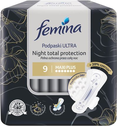 Femina Total Night Protect Podpaski Na Noc 9 szt.
