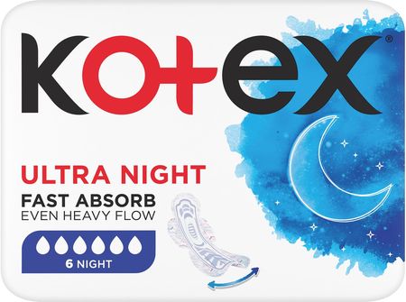 Kotex Ultra Night Single Podpaski Higieniczne 6szt.