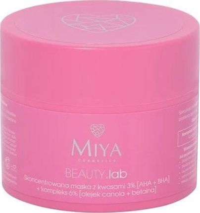 Miya Cosmetics Maska Z Kwasami Aha + Bha 3% Do Twarzy 50 g