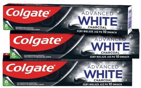 Colgate Advanced White Charcoal Pasta do zębów 3x100 ml