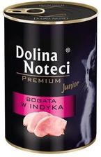 Zdjęcie Dolina Noteci JUNIOR DLA KOTA BOGATA W INDYKA 6x400g - Łazy