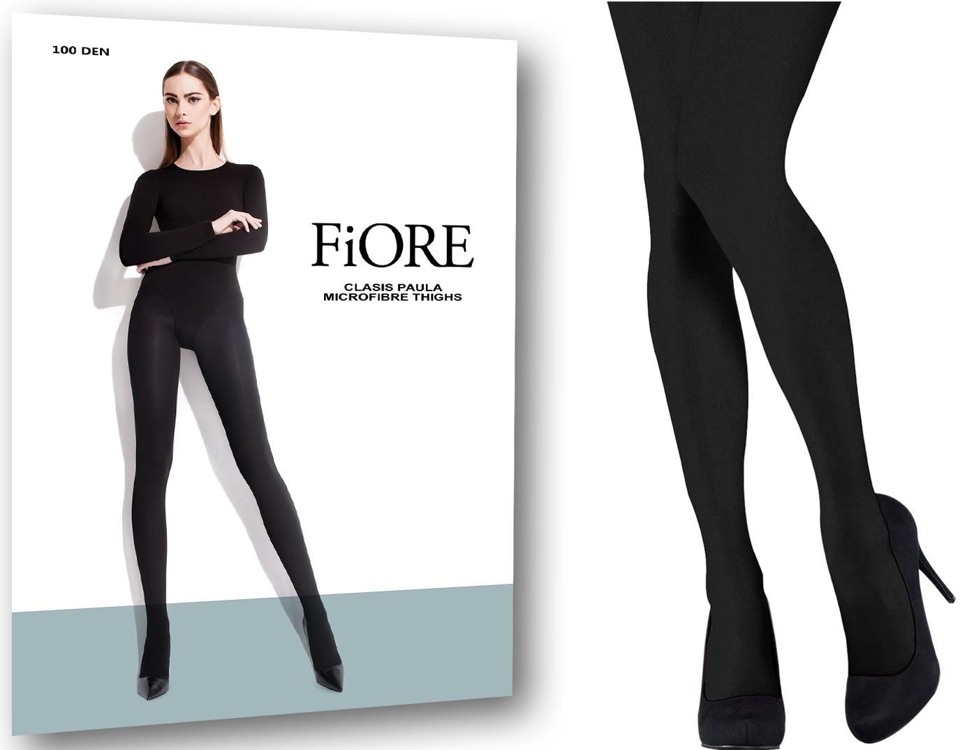 Fiore: Collant Coprenti 100 Denari Olga Nero E Grafite - Foto 10