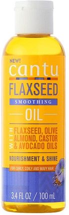 Cantu  Flaxseed  Smoothing Oil  Mieszanka Czystych Olejków z Olejem Lnianym i Rycynowym  100ml