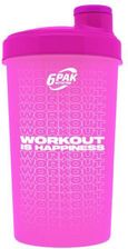 Zdjęcie 6Pak Nutrition Shaker Workout Is Happiness Neon Pink 700Ml Różowy - Świecie