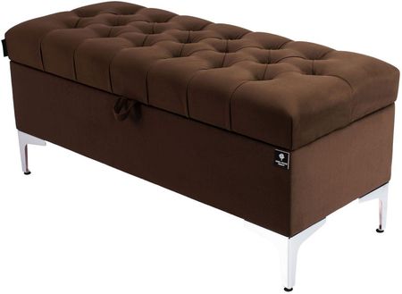 Emra Wood Design Kufer Pikowany Chesterfield Brąz Model Q 1 Rozmiary Od 50 Cm Do 200 4073