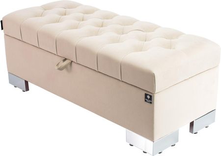 Emra Wood Design Kufer Pikowany Chesterfield Beż Model Q 4 Rozmiary Od 50 Cm Do 200 4219