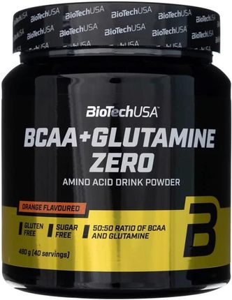 Biotechusa Bcaa + Glutamine Zero 480G Orange