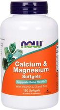 Zdjęcie Now Minerały Calcium & Magnesium With Vitamin D And Zinc 120Softgels - Ujazd