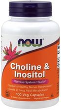Zdjęcie Now Suplement Na Wątrobę Choline & Inositol 100Veg Caps - Brzozów