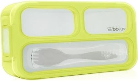Bbluv Dziecięcy Lunchbox Pojemnik Śniadaniówka Na Drugie Śniadanie Z Widelcem Bento Limonkowy (B0123L)