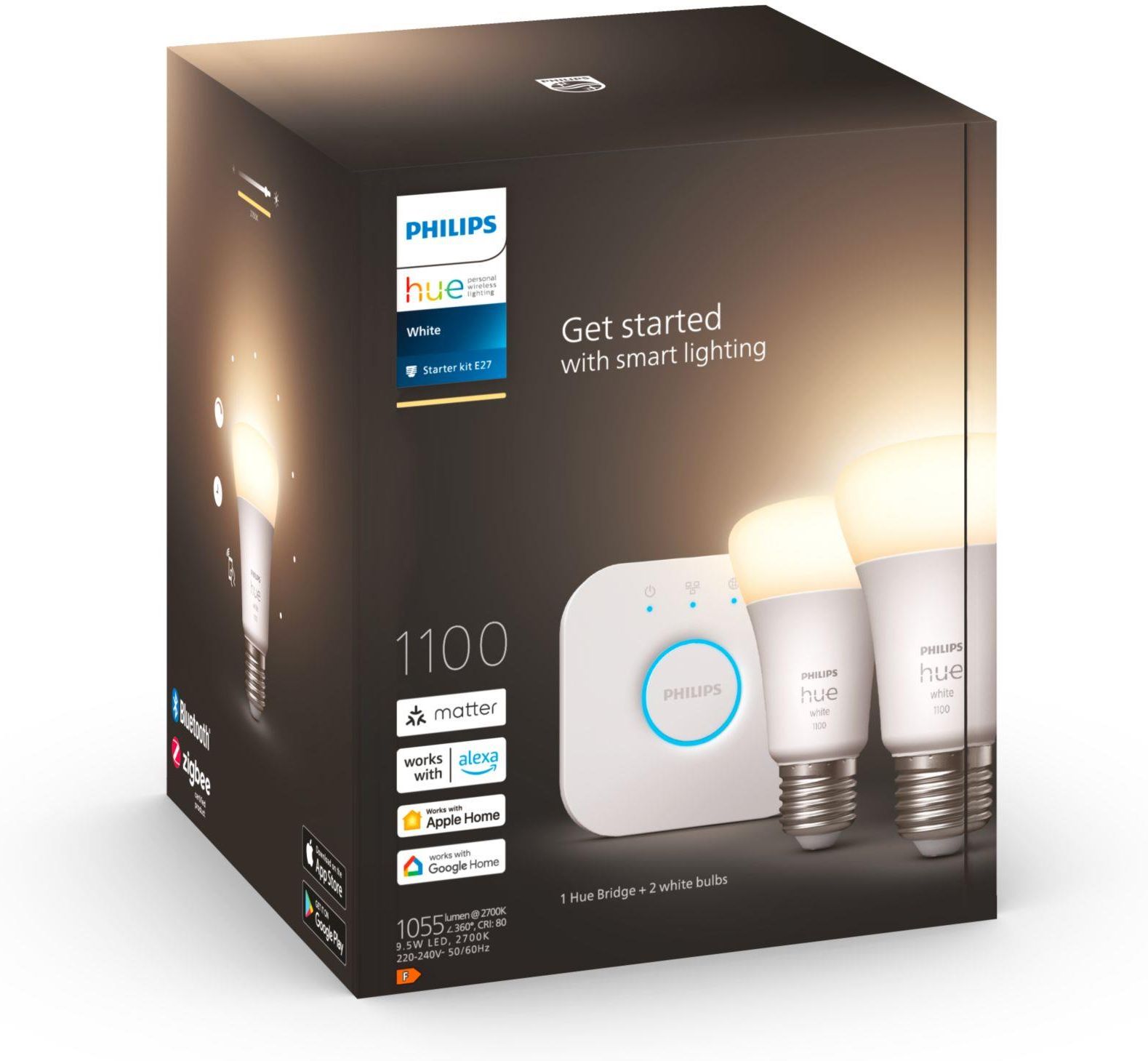 PHILIPS HUE White Zestaw startowy 2 szt. E27 1100lm - Opinie