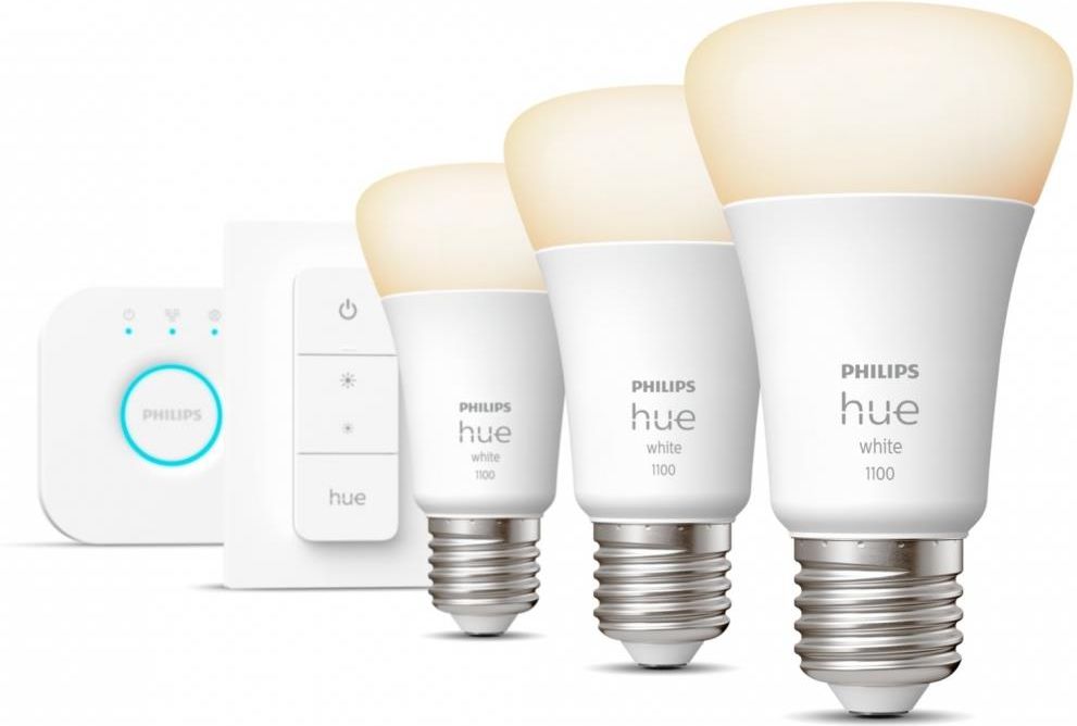 System domotyki PHILIPS HUE White Zestaw Startowy 3 szt. E27