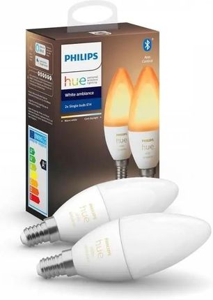 PHILIPS HUE White ambiance 2 szt. E14 470lm (929002294404)