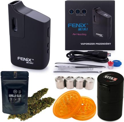 Fenix mini waporyzator CBD kapsułki grinder zestaw