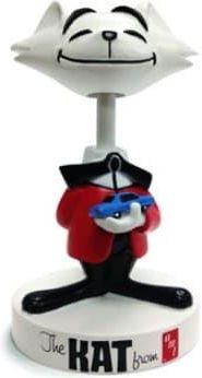 Amt Figurka 4" Kat Bobble Head (Red Jacket) Kot Z Kiwającą Głową