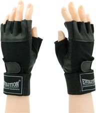 Zdjęcie EVOLUTION PROFESSIONAL EQUIPMENT Rękawice fitness skórzane Standard Evolution - XL; czarny -  - Stawiszyn