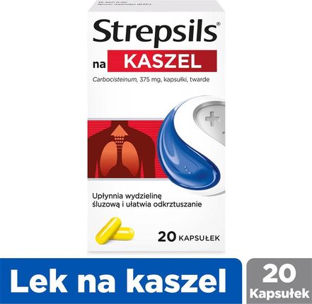 Strepsils Tabletki na kaszel 20 kapsułek