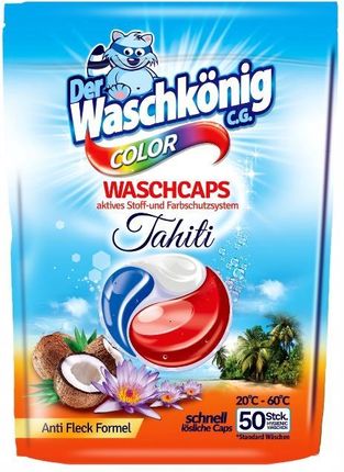 Kapsułki 50P Tahiti Color 900G Do Prania Waschkonig (IQ3666)