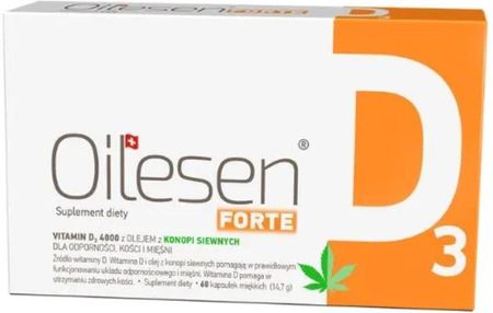 VALENTIS Oilesen Forte Vitamin D3 4000, 60 kaps