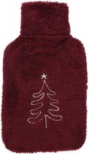 Zdjęcie Termofor z pokrowcem Choinka w kolorze bordowym 2l 19x33 cm - Lubsko