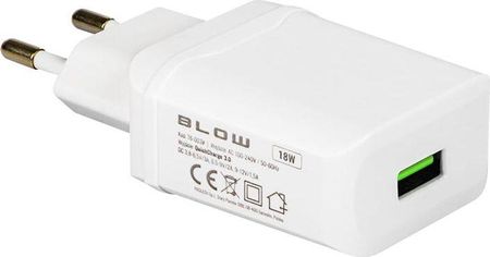 Blow Ładowarka sieciowa. z gn.USB QC3.0 18W