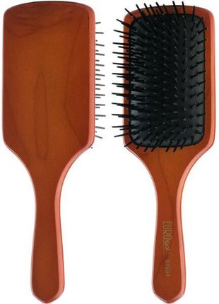 Eurostil Drewniana Szczotka Do Włosów, 00590, Kwadratowa Paddle Brush