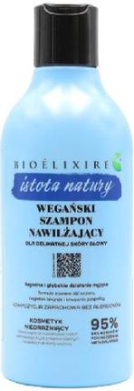 Bioelixire Wegański Szampon Nawilżający Dla Delikatnej Skóry Głowy 400 ml