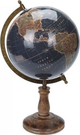 Dekoracja domu Dekoracyjny globus świata granat 38 cm