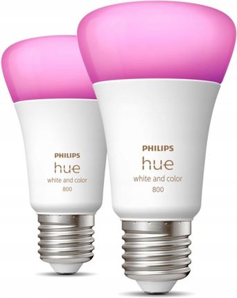 PHILIPS HUE White and color ambiance 2 szt. E27 806lm