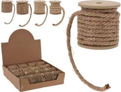 Zdjęcie Sznurek jutowy ozdobny pakowy na drewnianej szpuli 800 cm - Lubsko