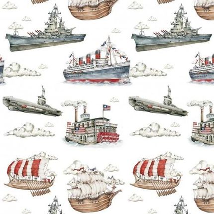 Dekornik Tapeta Ships Color Industrial Evolution